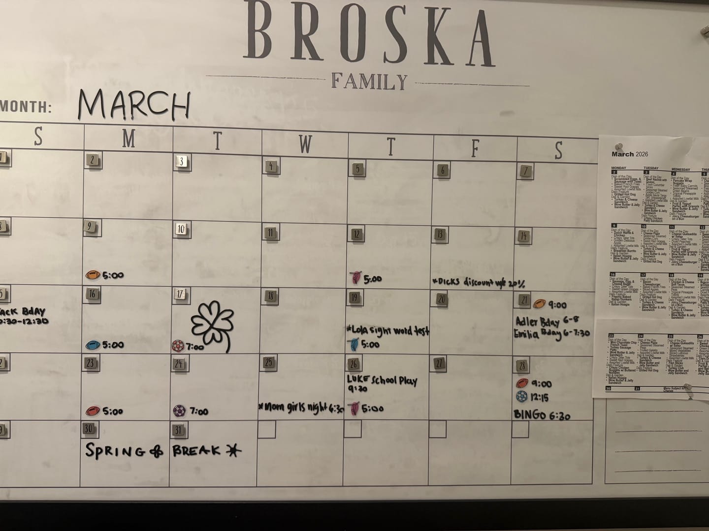 Customer photo review of Framed Board Magnetic Add-on
