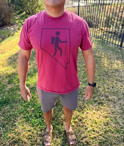 Customer photo review of Hike Nevada Premium Tee