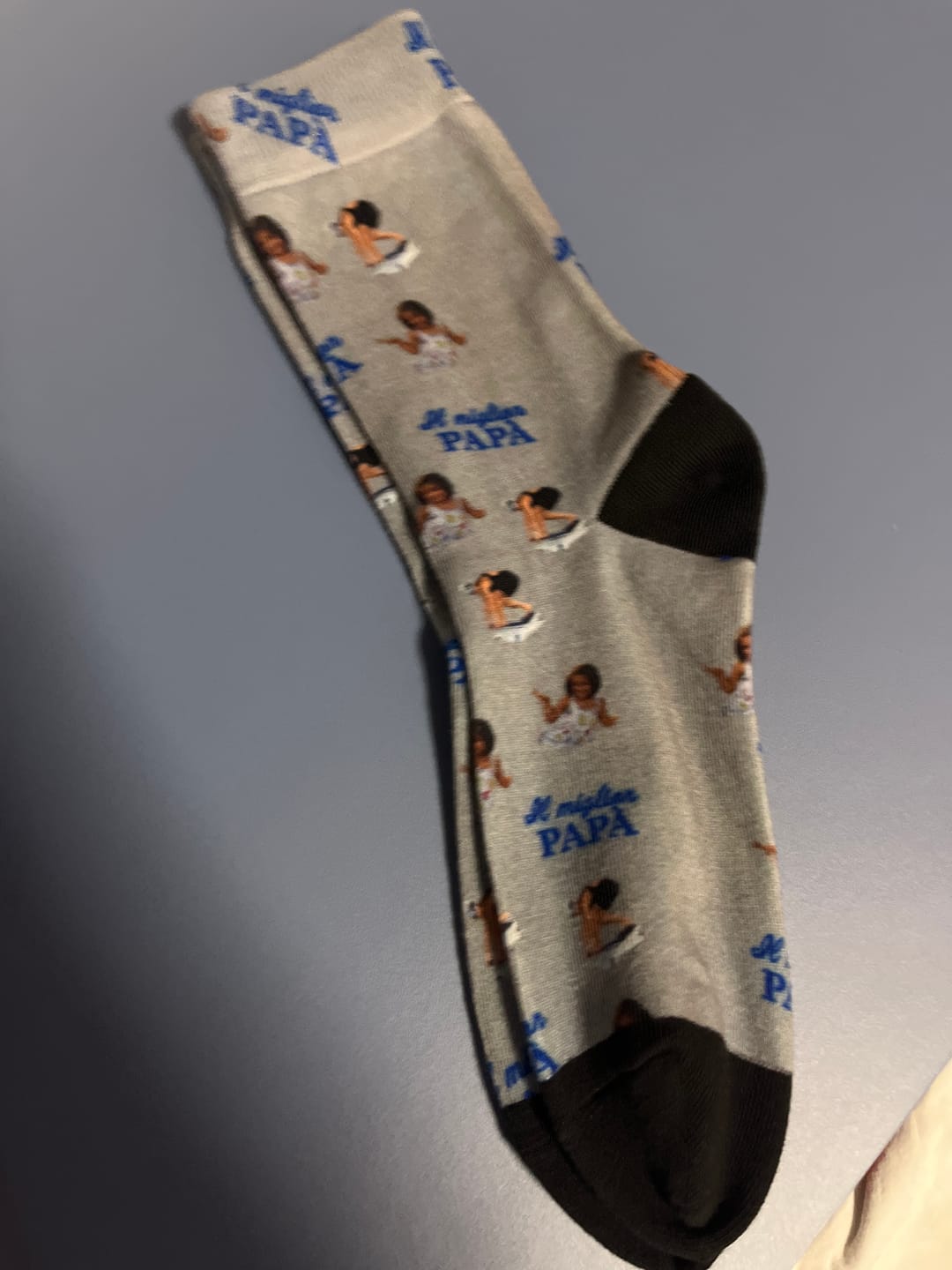 Customer photo review of Il miglior Papà - Calzini personalizzati per genitori