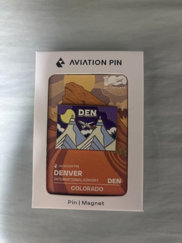 Customer photo review of DEN Airport Pin – Denver International Airport, Colorado