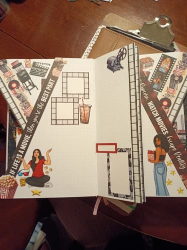 Customer photo review of My Favorite Things Music & Movies Edition Pre-cut PET Tape + Washi Box