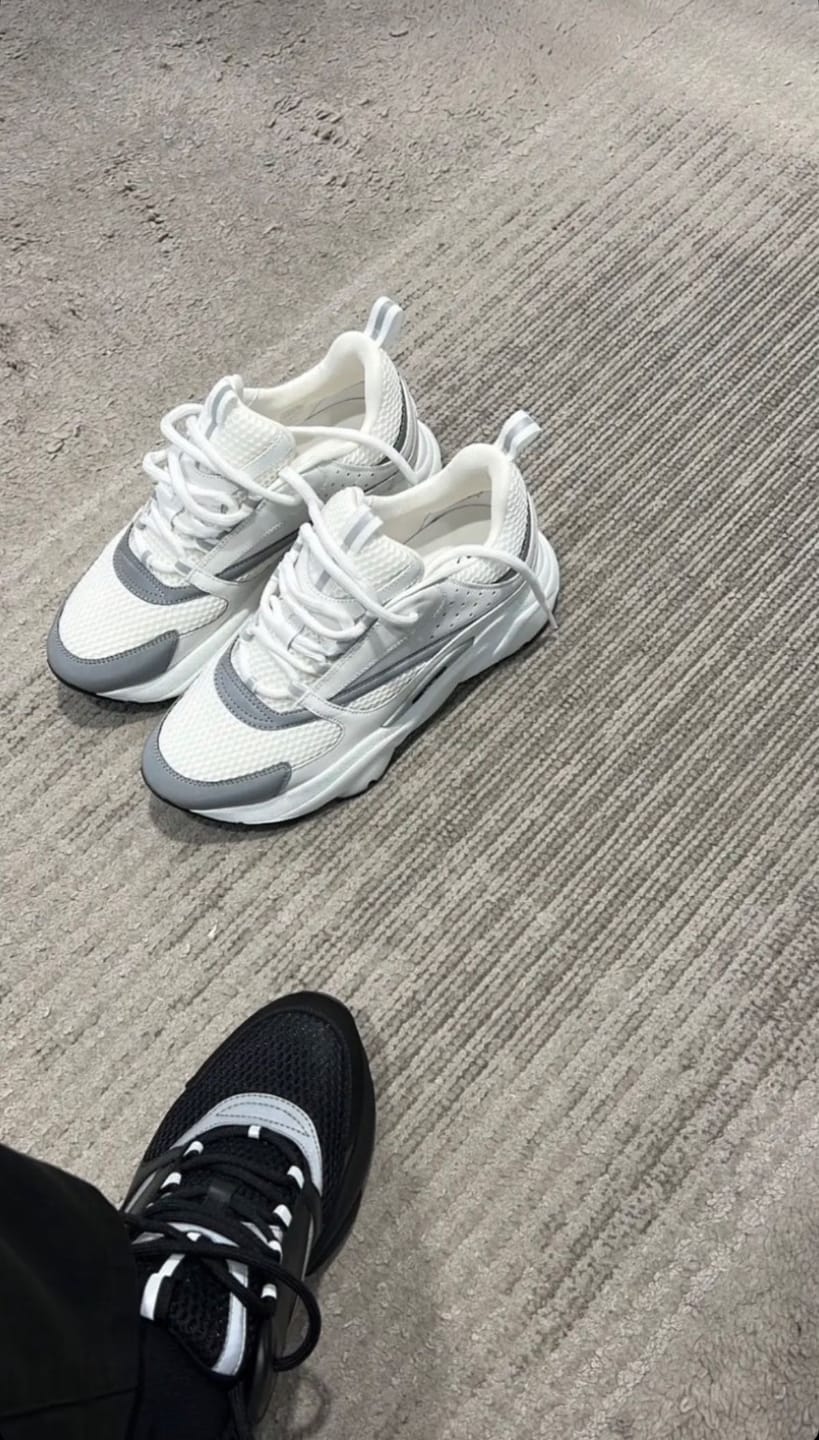 Customer photo review of Dior B22 White & Grey