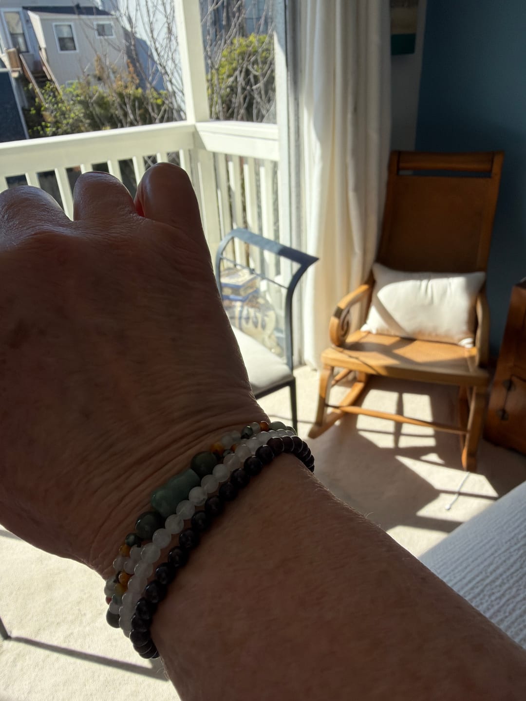 Customer photo review of Rainbow Moonstone Bracelet Mini
