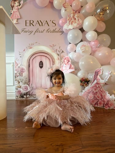 Customer photo review of Luxurious Baby Girl Formal Puffy Party Dress Girl Fluffy Pageant Princess Dress