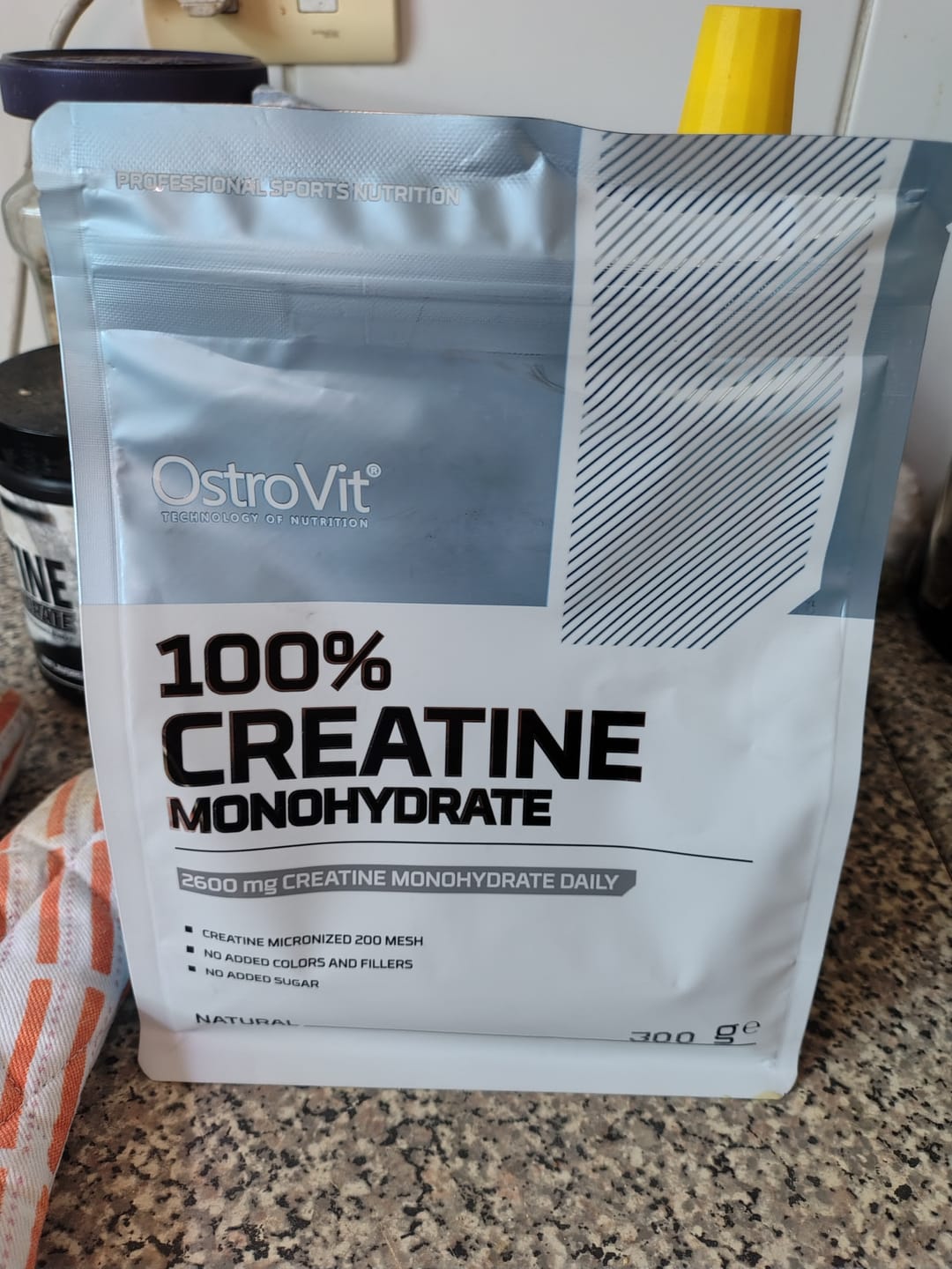 Customer photo review of Creatina Monohidratada 300g sin sabor – Ostrovit