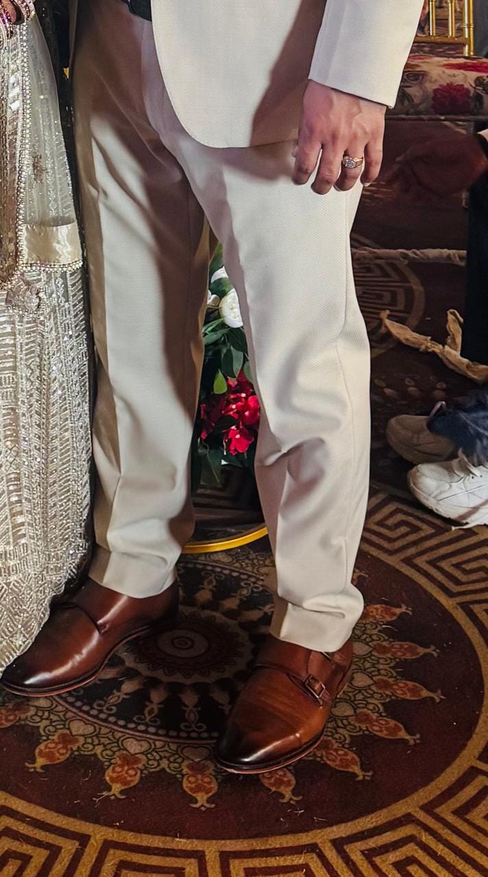 Customer photo review of Double Monk Straps Cap toe - Brown
