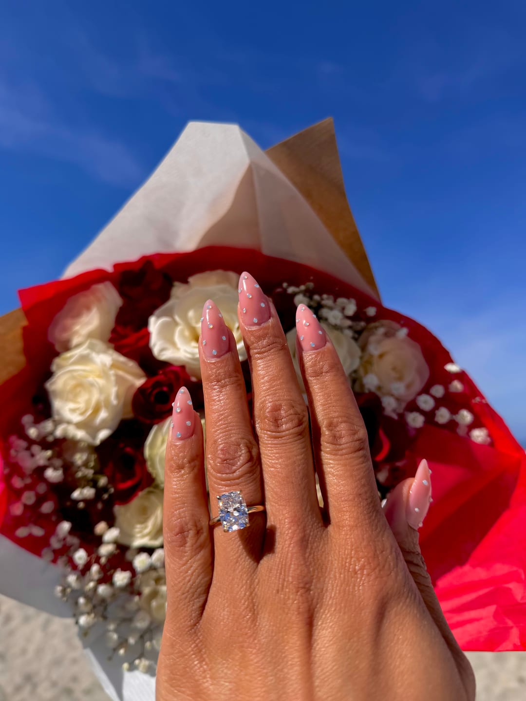 Customer photo review of Custom Engagement Ring Diamond Daughters
