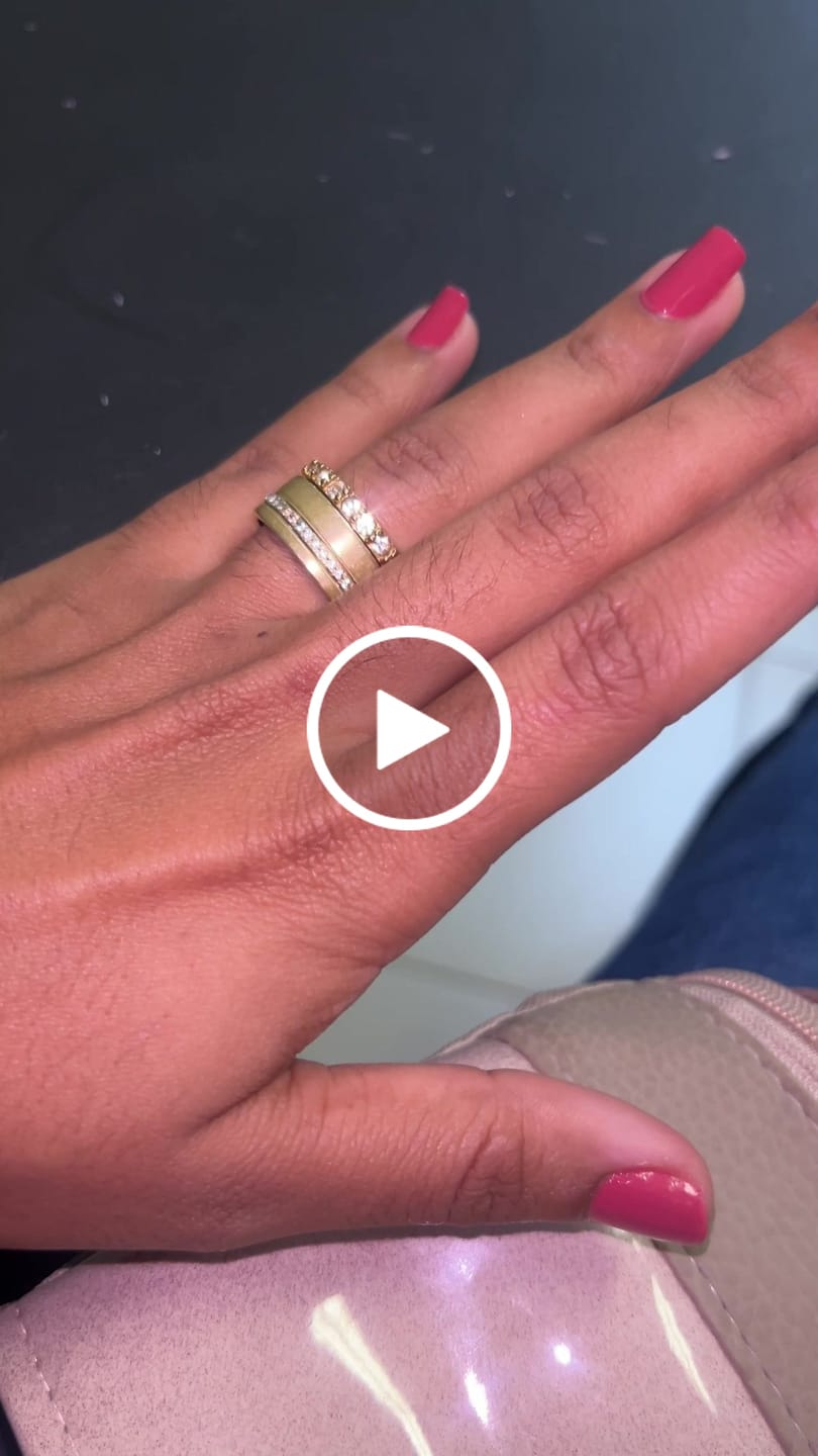 Customer video review of Anel Aparador Bela Banhado em Ouro 18k