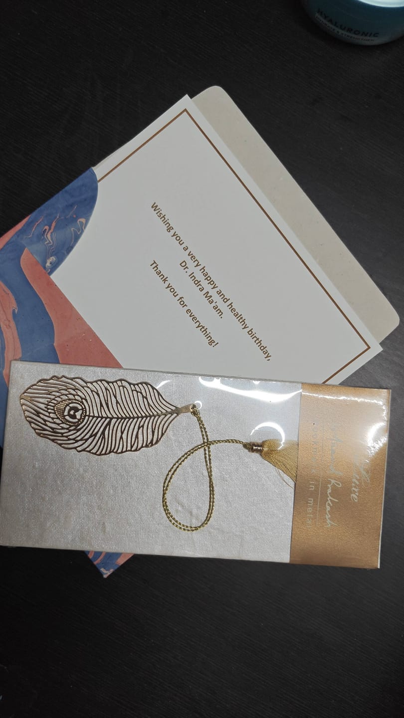 Customer photo review of Bookmark Feather