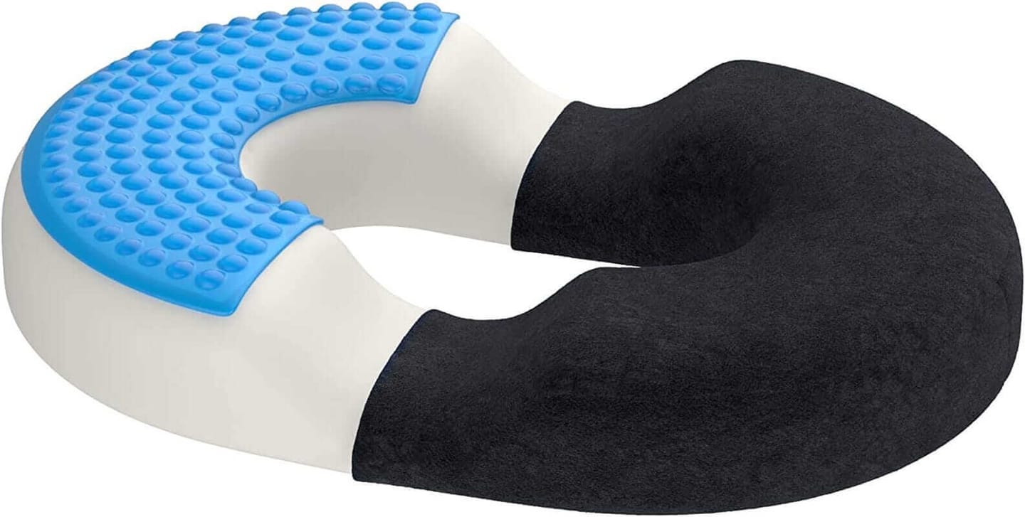 Customer photo review of Cuscino Antidecubito a Ciambella – Memory Foam e Gel per Coccige e Schiena