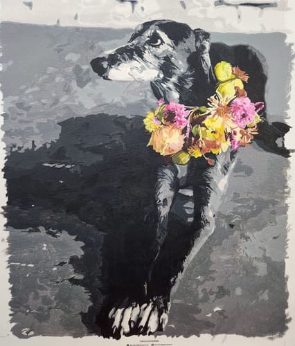 Customer photo review of Custom Paint By Numbers - Personalized Pet Portraits