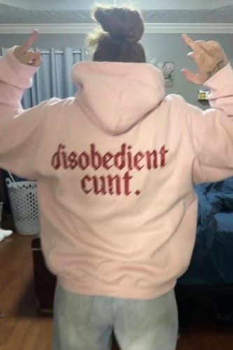 Customer photo review of Disobedient Cult T-Shirt/Sweatshirt/Hoodie