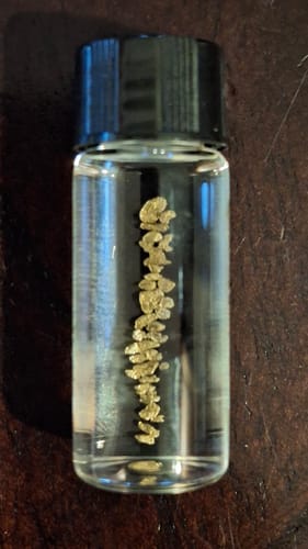 Customer photo review of Nugget Reserve 'MUSEUM SPECIMEN CHASE' - Gold Panning Paydirt Concentrate