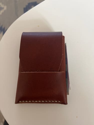 Customer photo review of Slimmad plånbok i äkta läder