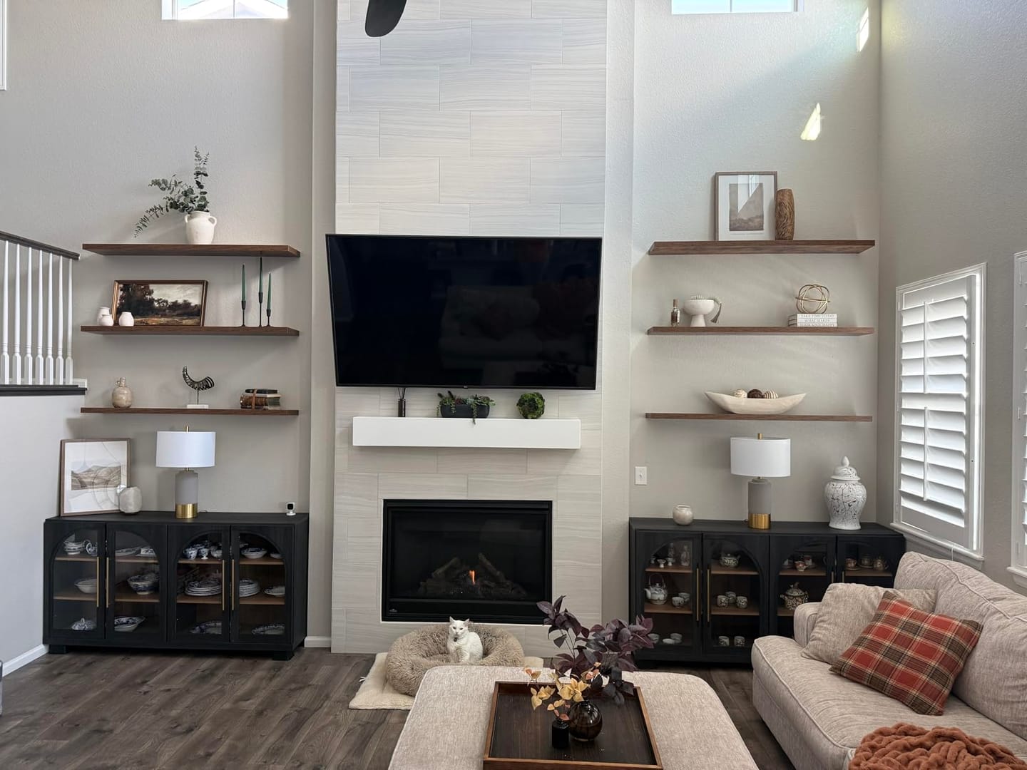 Customer photo review of Jagger 65" Glass Door Sideboard