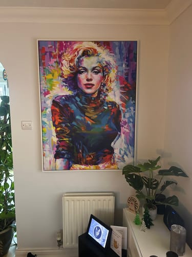 Customer photo review of Marilyn Monroe Canvas Print