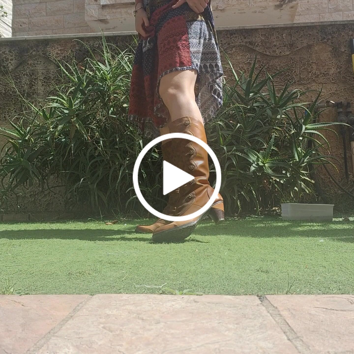 Customer video review of Vintage Handmade Real Leather Boots