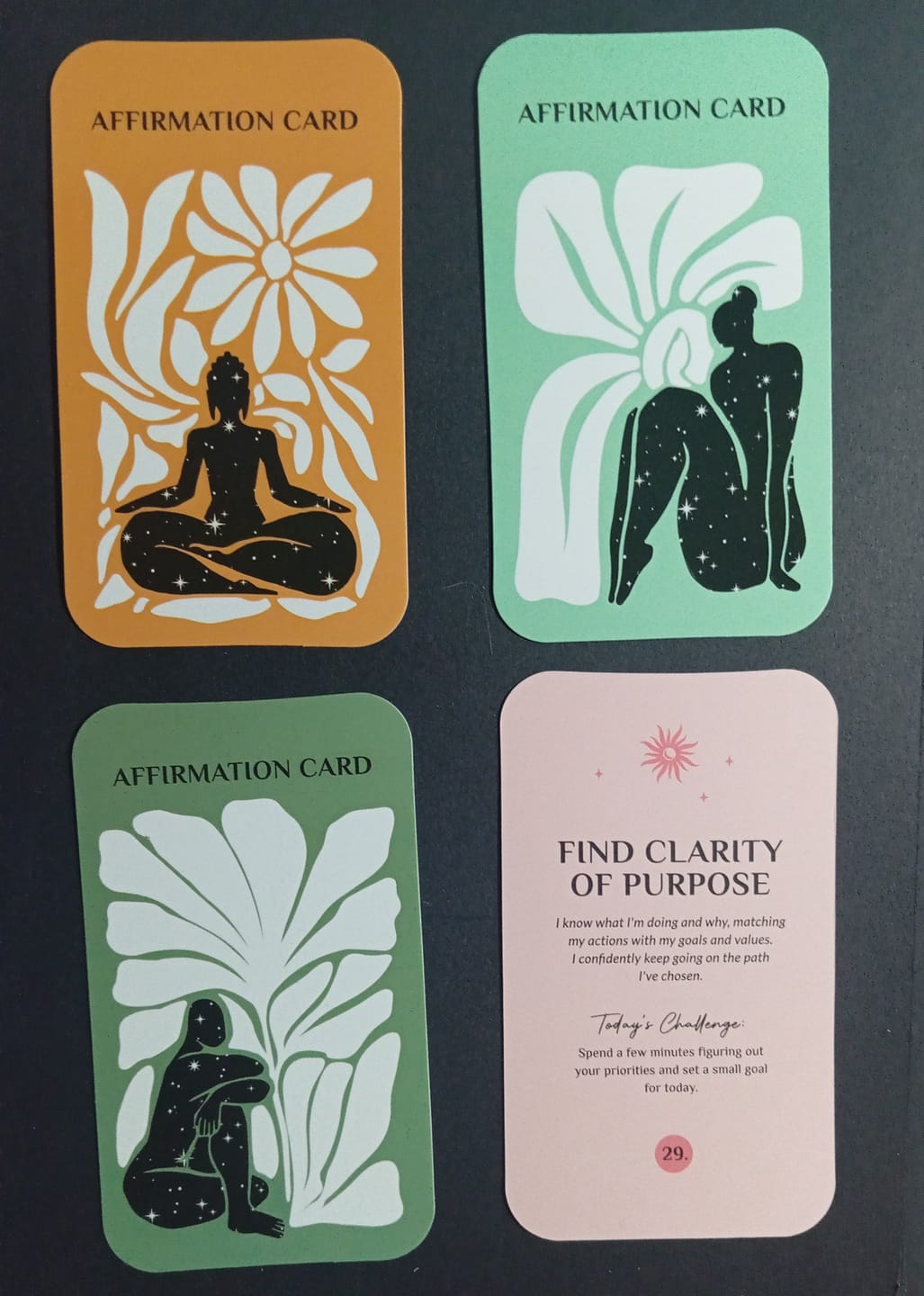 Customer photo review of Affirmation Cards Deck