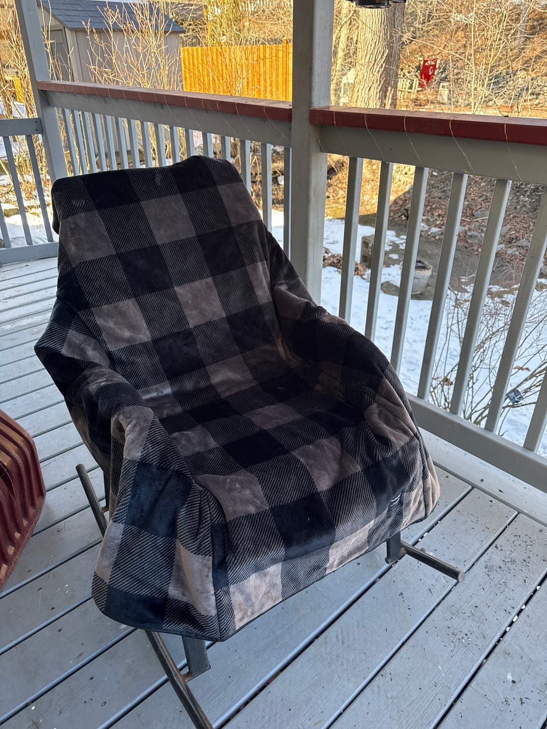 Customer photo review of The Chair Blanket