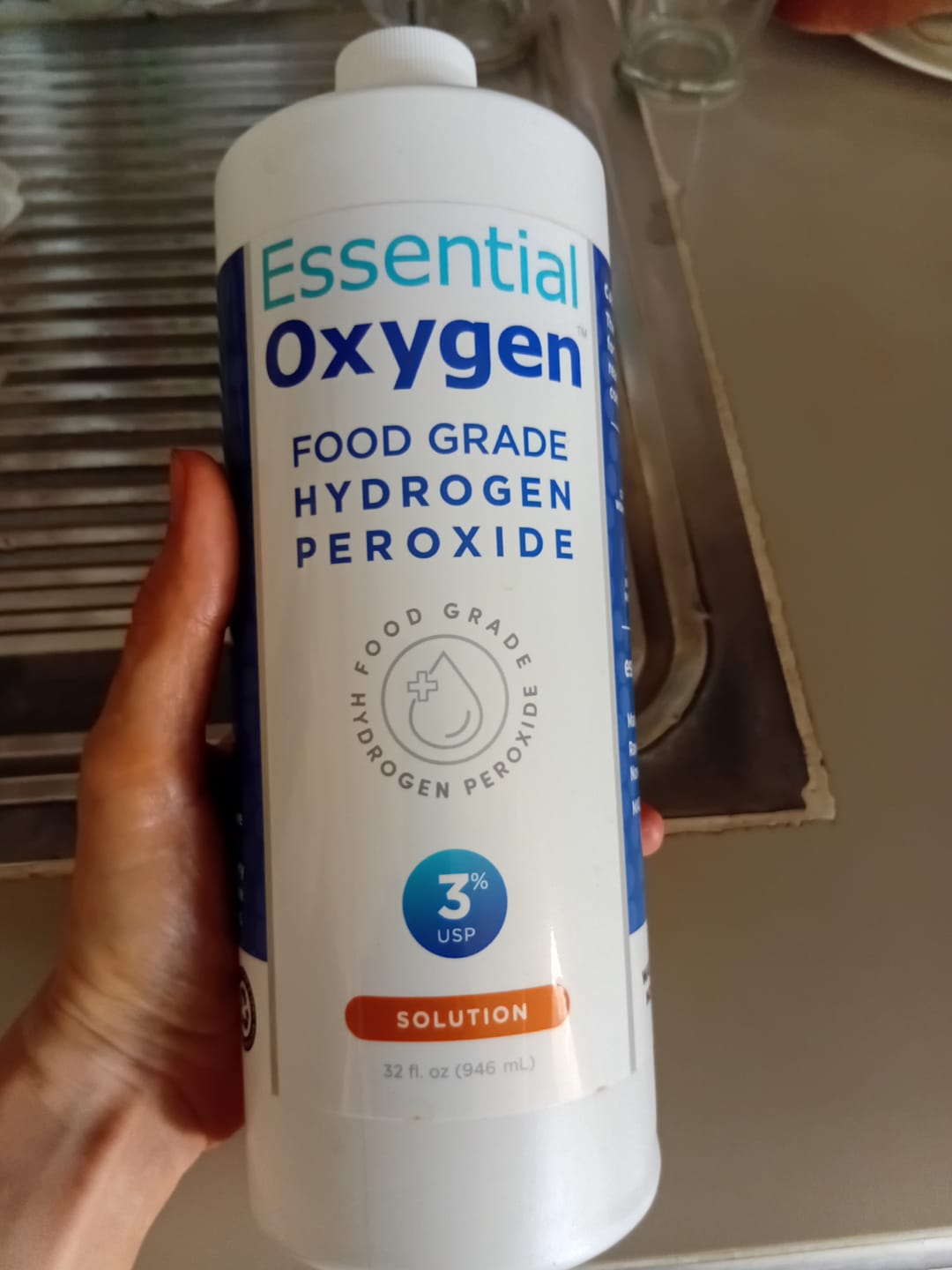 Customer photo review of Food Grade Hydrogen Peroxide | 32 oz