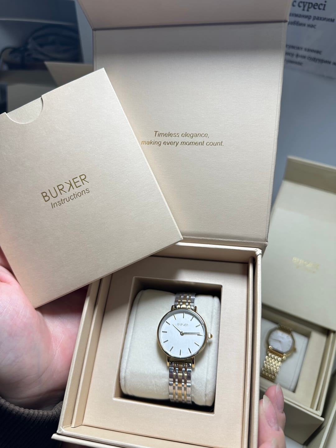 Customer photo review of Ruby Petite Gold Silver