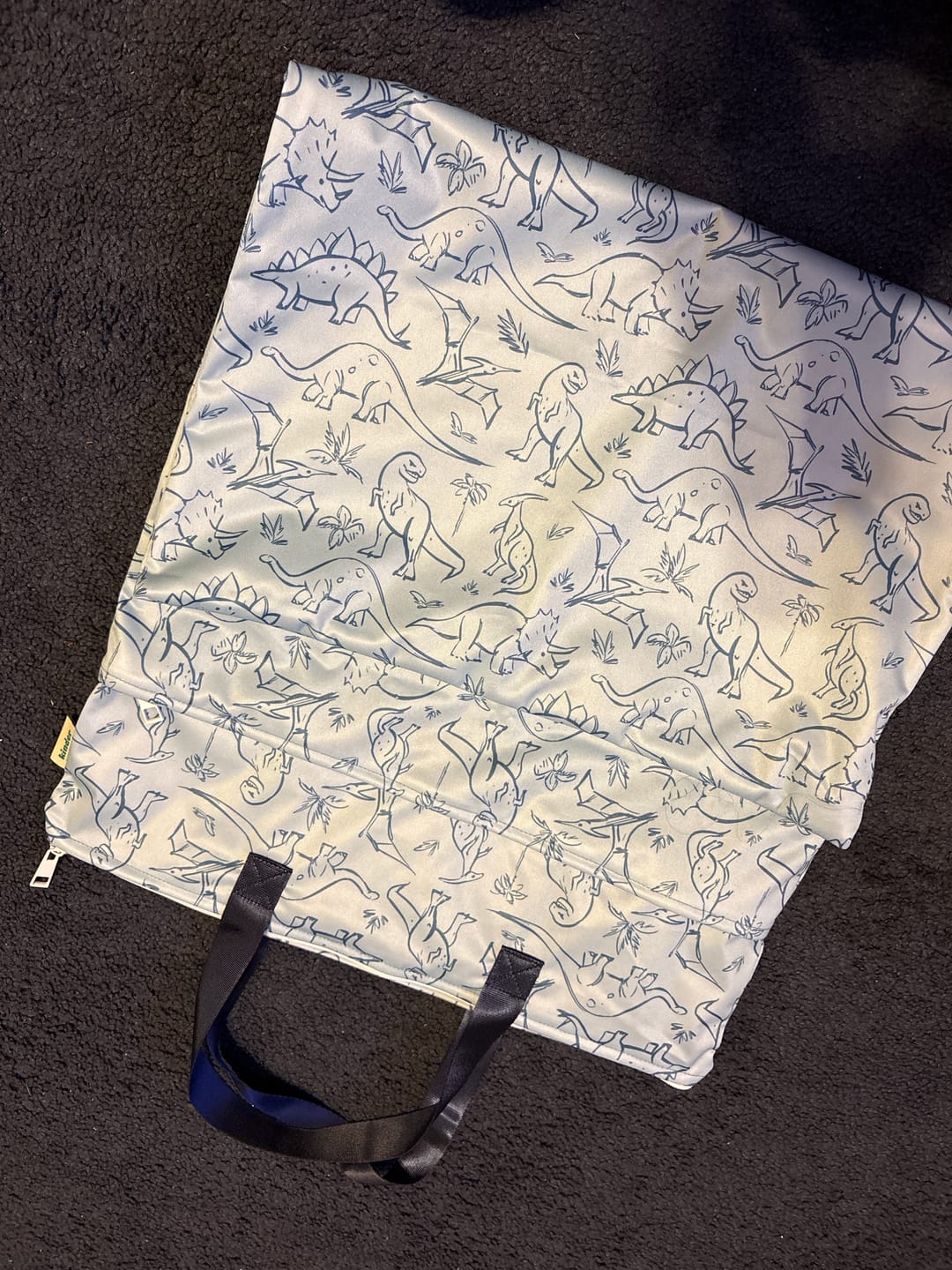 Customer photo review of Large Zipper Hanging Wet Bag, Laundry Bag with Handles