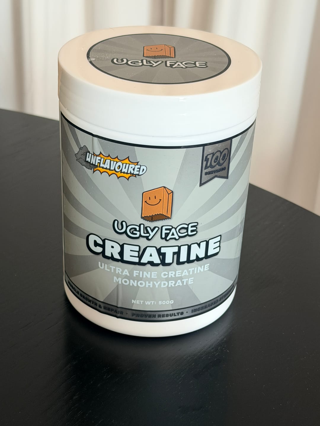 Customer photo review of UGLYFACE® CREATINE MONOHYDRATE