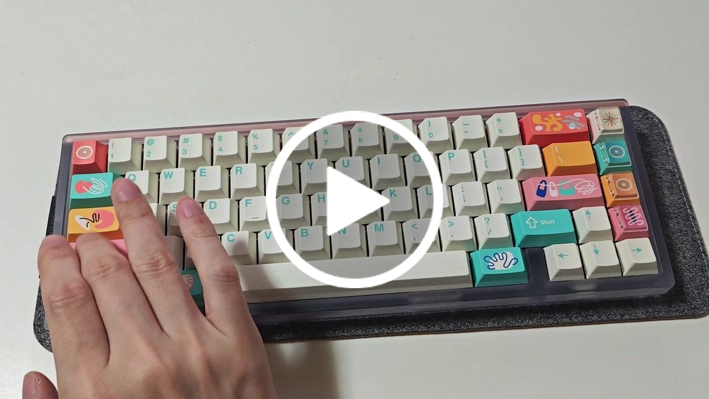 Customer video review of KEYKOBO CINQUE TERRE ABS DOUBLE-SHOT KEYCAP SET