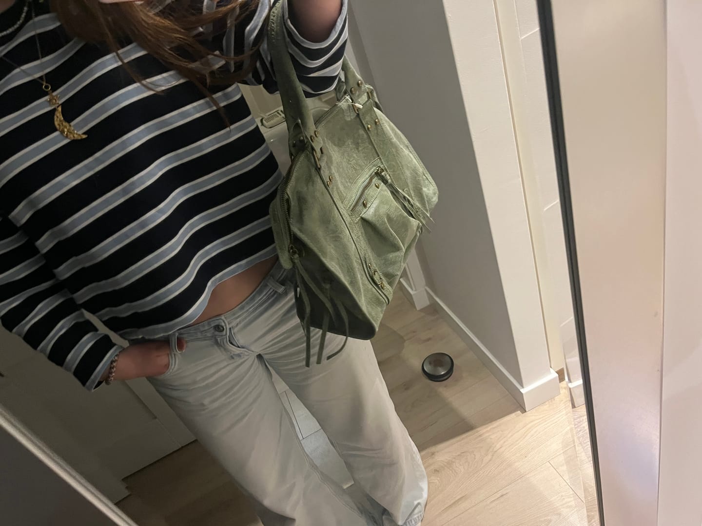 Customer photo review of It girl bag matcha