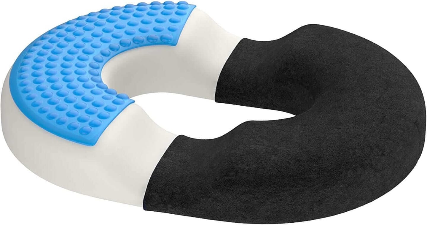 Customer photo review of Cuscino Antidecubito a Ciambella – Memory Foam e Gel per Coccige e Schiena