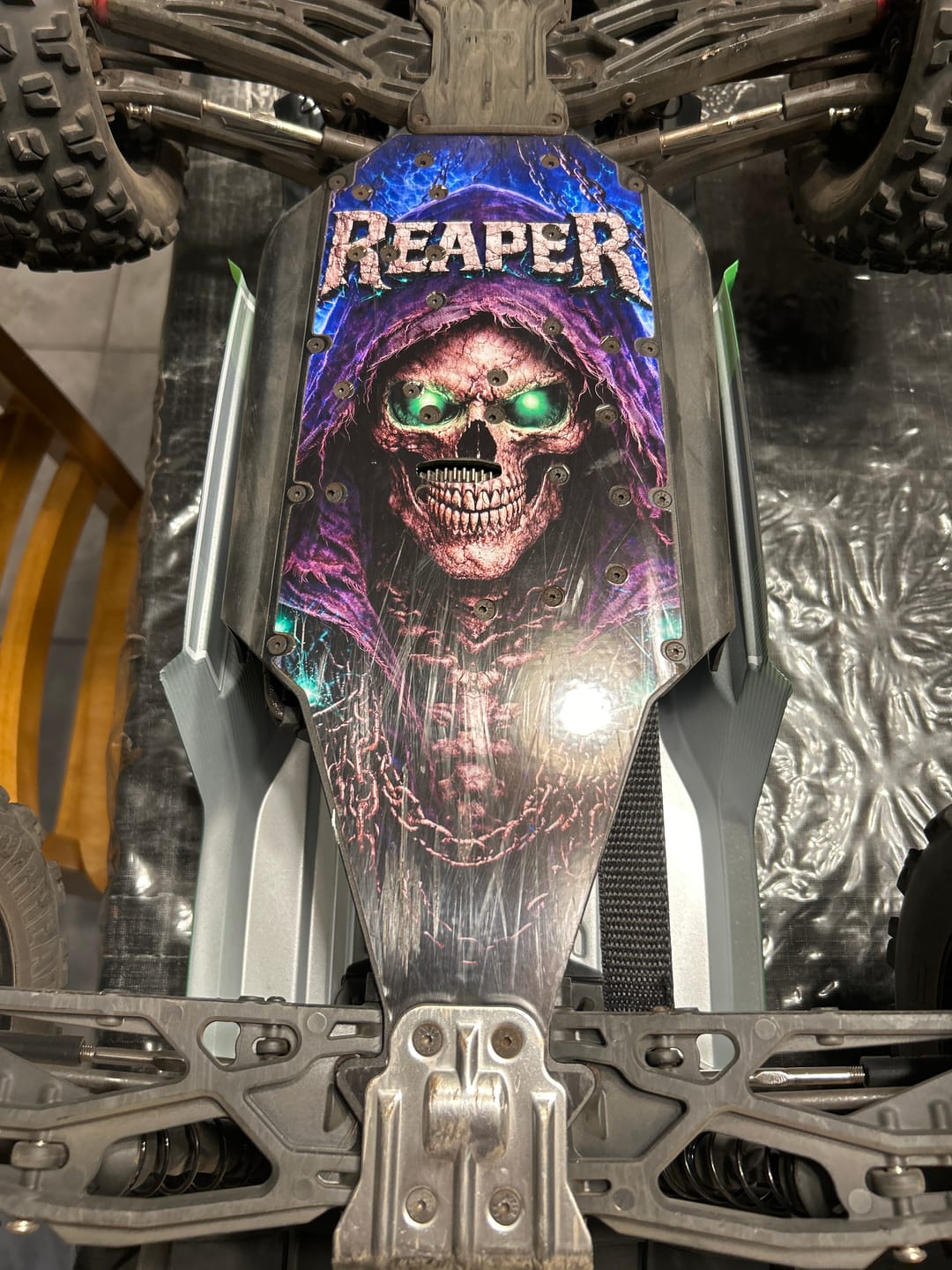 Customer photo review of ARRMA 6S OFF-ROAD RANGE - "THE REAPER 2.0" chassis protector skin