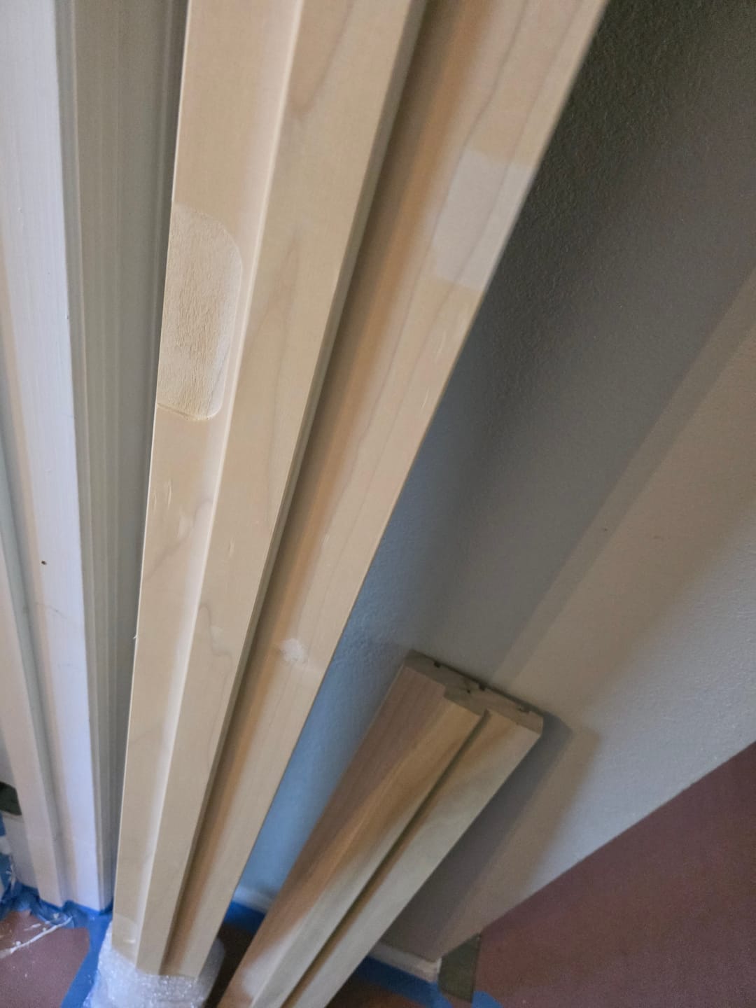 Customer photo review of Interior Jamb Set for Single Door (Stain Grade Poplar)