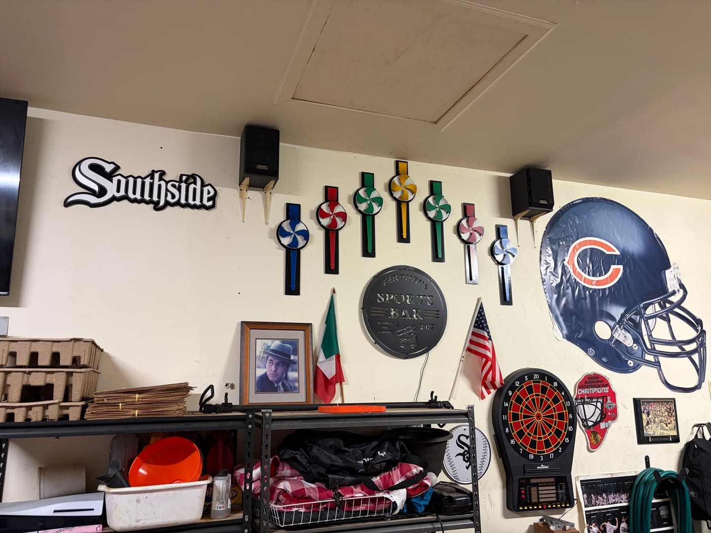 Customer photo review of Chicago White Sox "SOUTHSIDE" Logo 3D Metal Wall Art