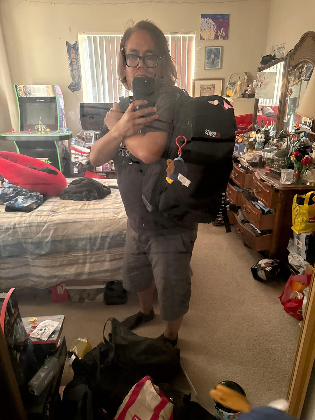 Customer photo review of RSVLTS Black Backpack V1