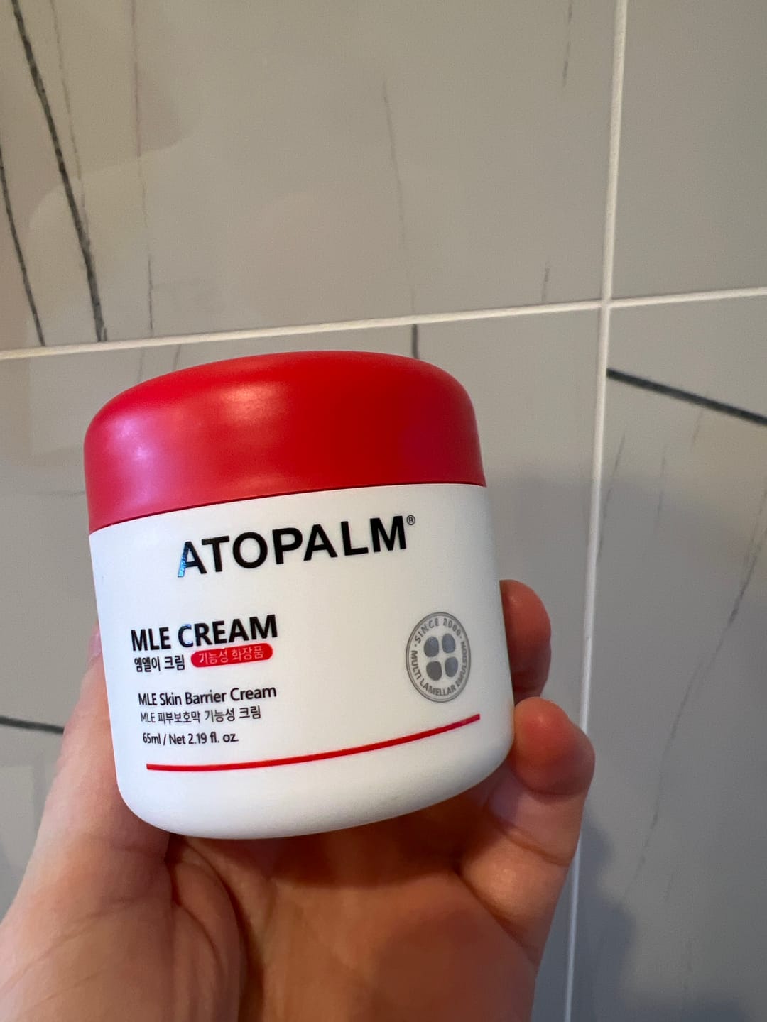 Customer photo review of Mitrinošs un atjaunojošs lamelārais sejas krēms Atopalm MLE Cream