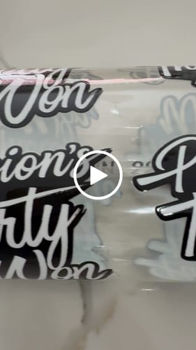 Customer video review of UV DTF Sticker Transfers By Size