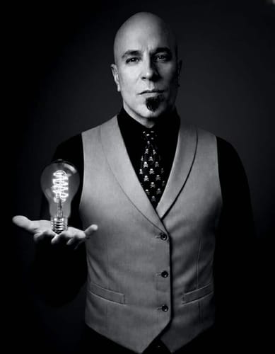 Customer photo review of Barry. Wang Men's Black Tie Skull Silk Necktie Hanky Cufflinks Set