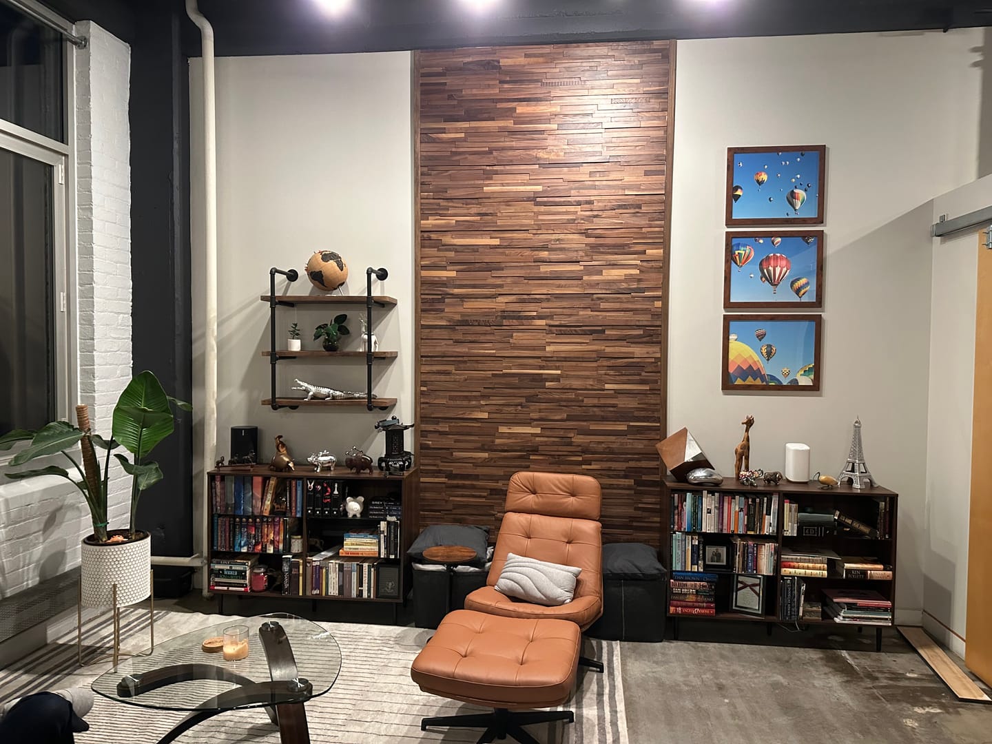 Customer photo review of Natural Walnut 3D Stacked Panels