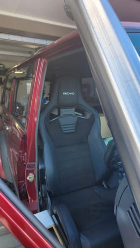 Customer photo review of Recaro CS Sportster Style Recliner Seat - ADR Approved