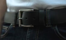 Customer photo review of The Long Haul Belt - Classic Black 100% Full-Grain Leather Belt