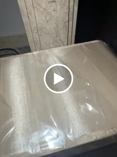 Customer video review of Travertine White Shade Table Lamp JA050