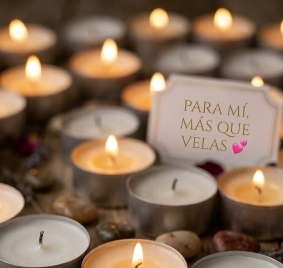 Customer photo review of ENVASES PARA VELAS DE TÉ