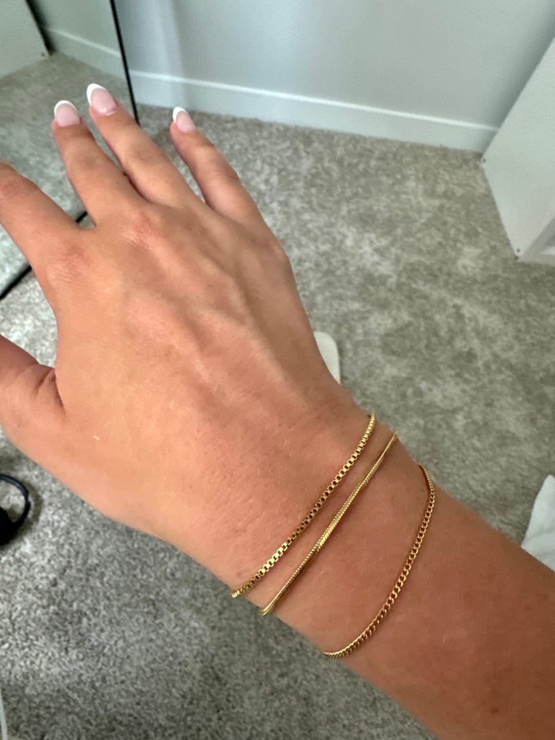 Customer photo review of Minimal Bracelet Stack