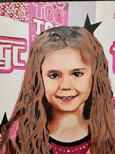 Customer photo review of Custom Paint by Numbers