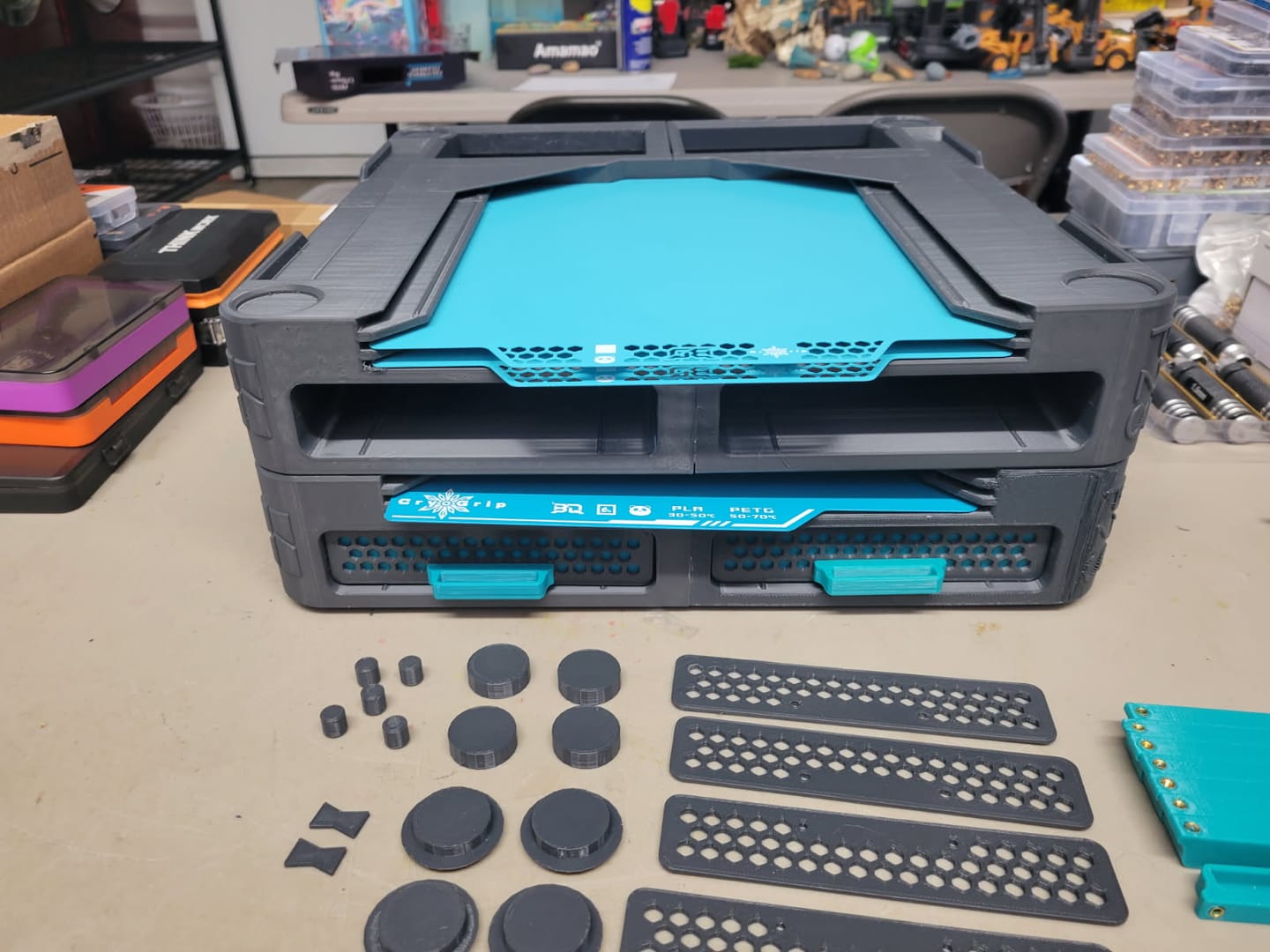 Customer photo review of Translucent Teal PETG Filament 1.75mm