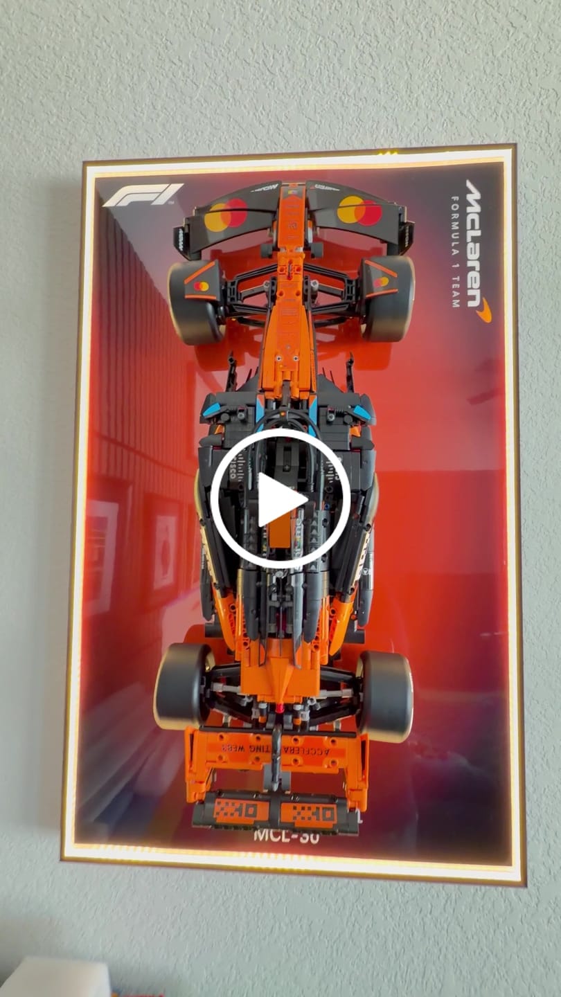 Customer video review of LED Wall Display Frame for LEGO® Technic McLaren F1 Race Car 42141