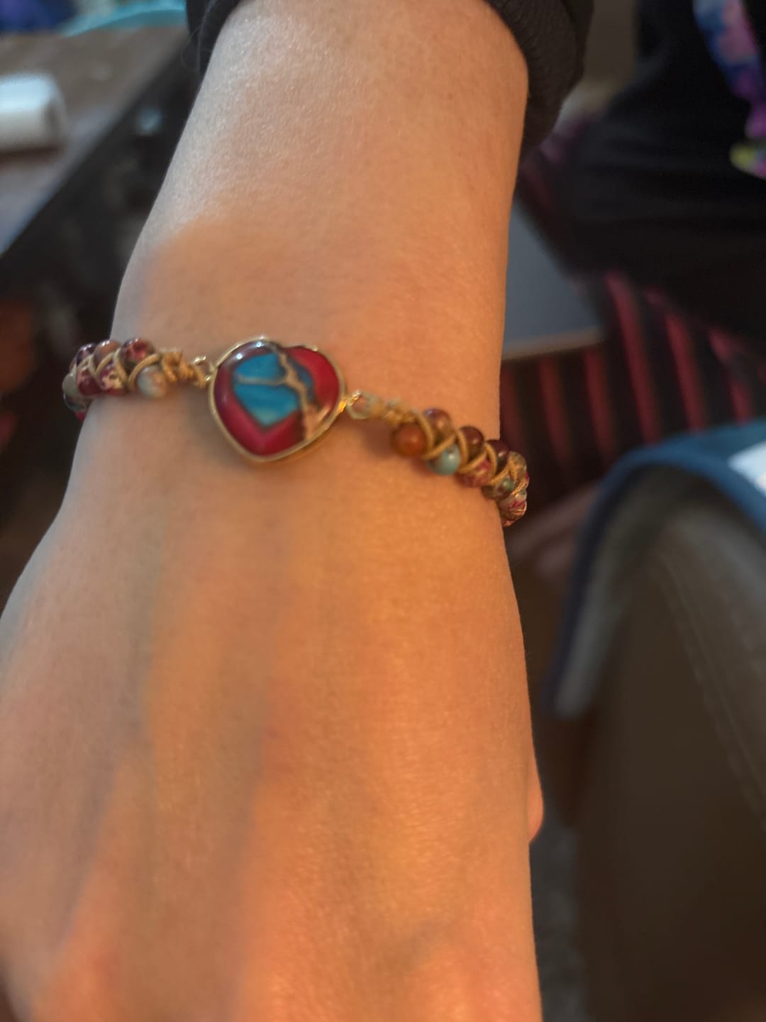 Customer photo review of Passionate Heart Jasper Bracelet