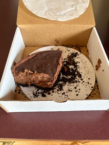 Customer photo review of Chocolate Cheesecake