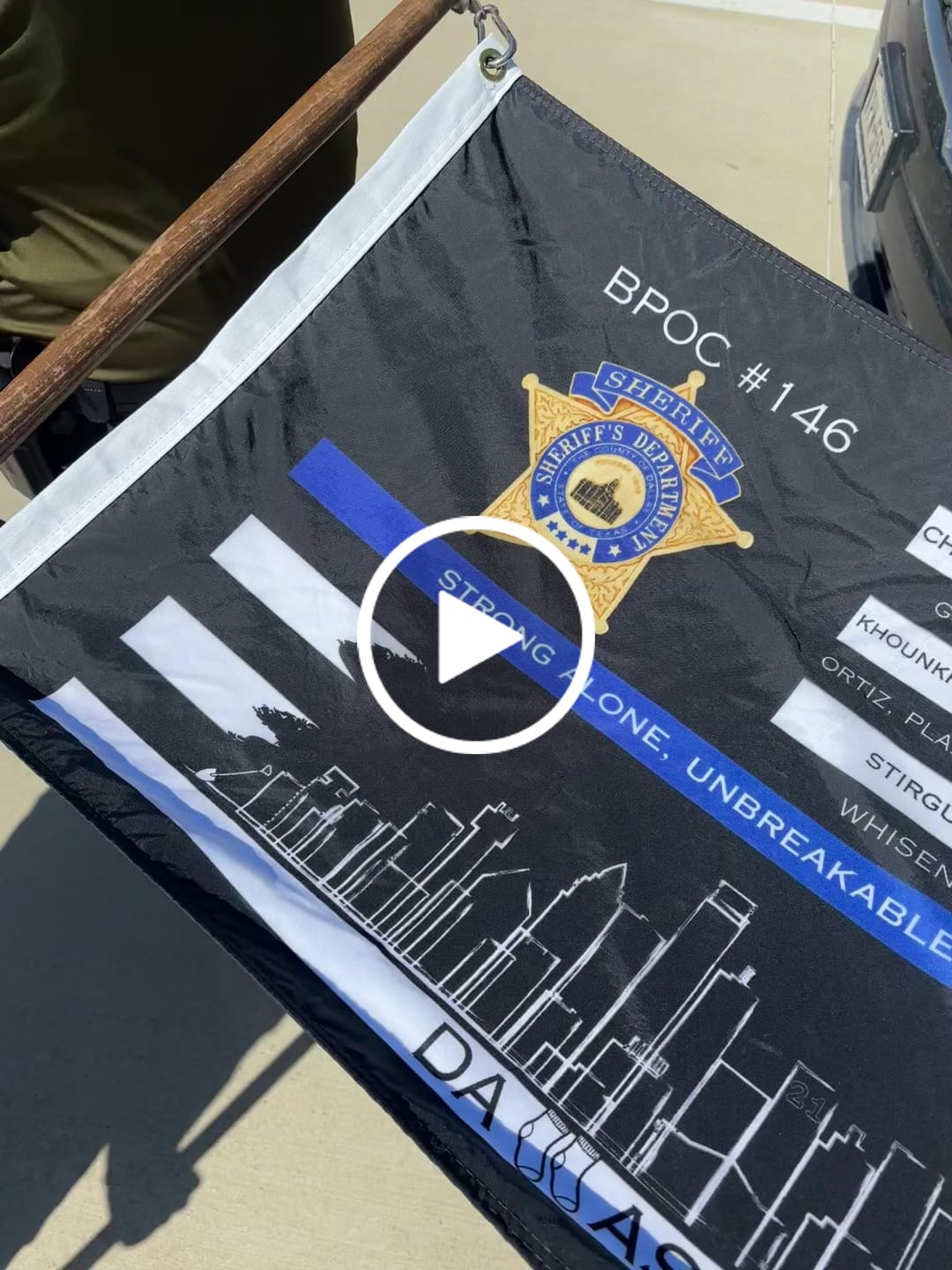 Customer video review of Rectangular Flag