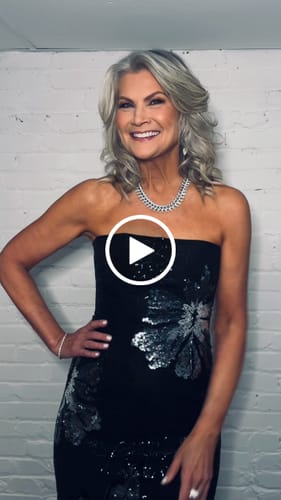 Customer video review of Adria Strapless Sequin Gown by Sau Lee - RENTAL